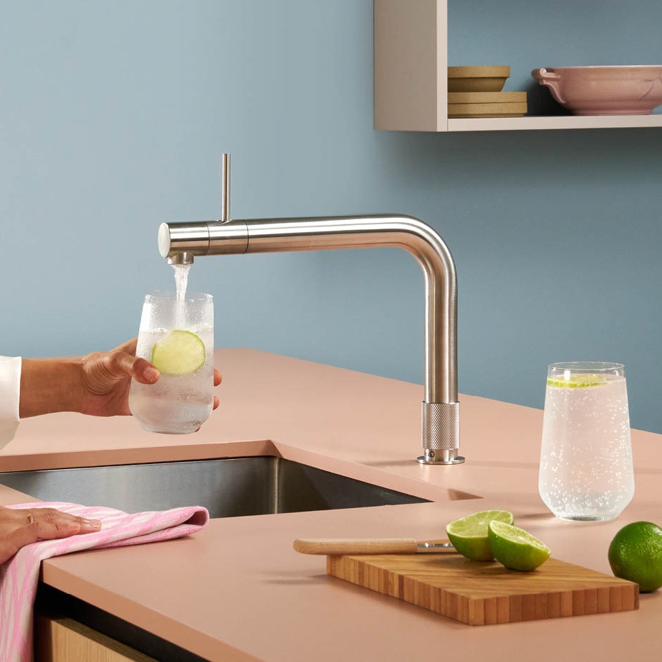 Quooker Nordic Square Twintaps roestvrij staal 