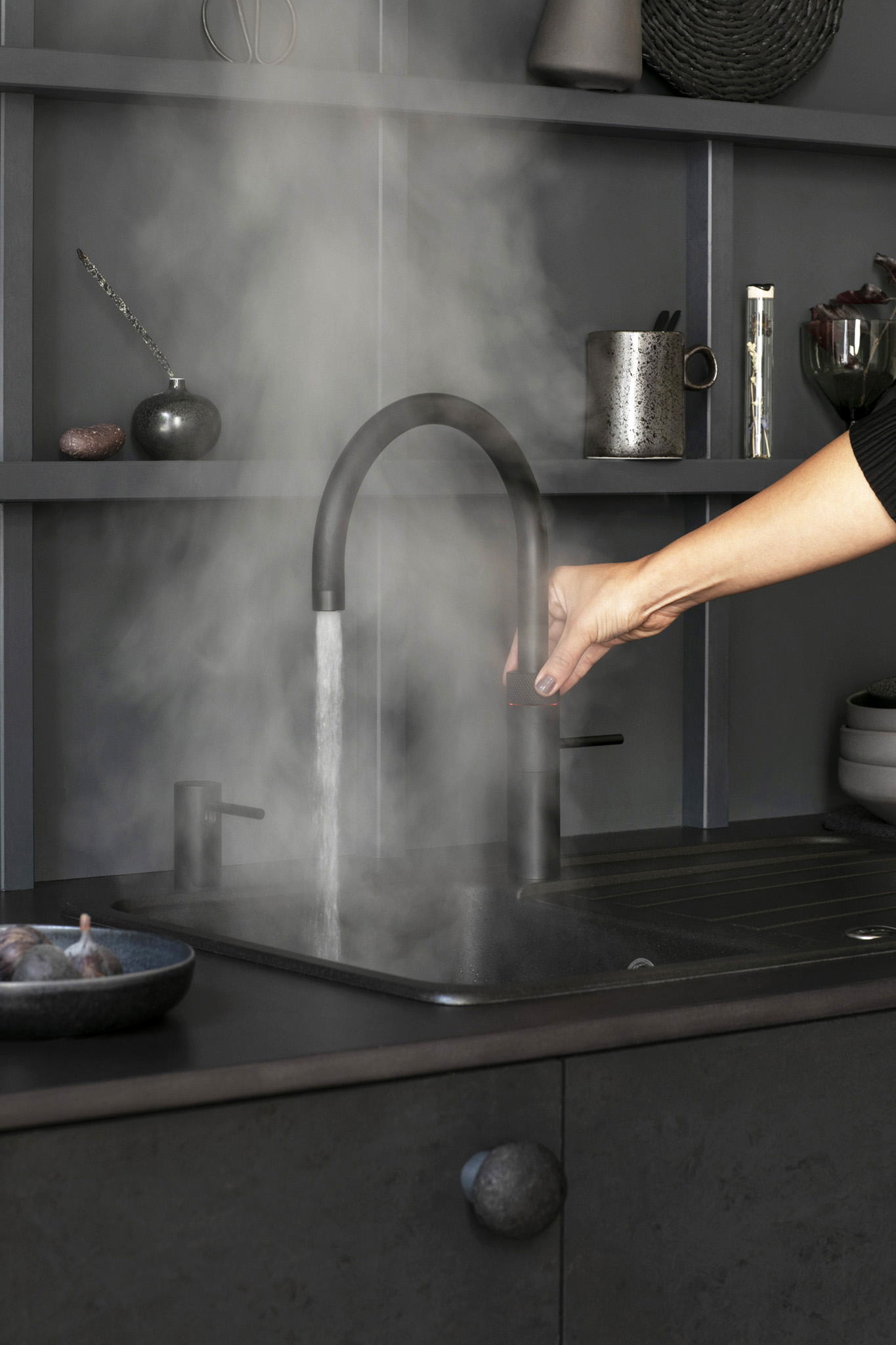 Quooker Fusion Round en Nordic Zeeppomp zwart